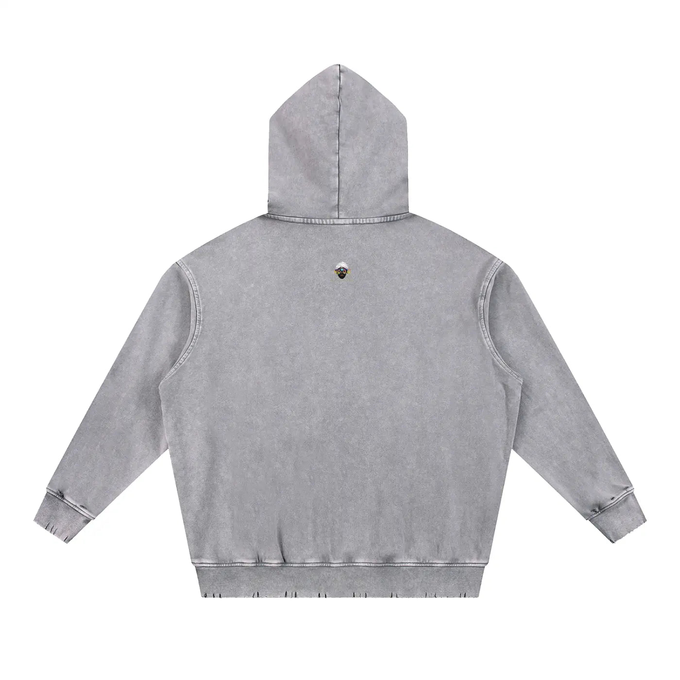 Snow Wash Hand-Frayed Heavyweight Hoodie | WODG® ODMPOD