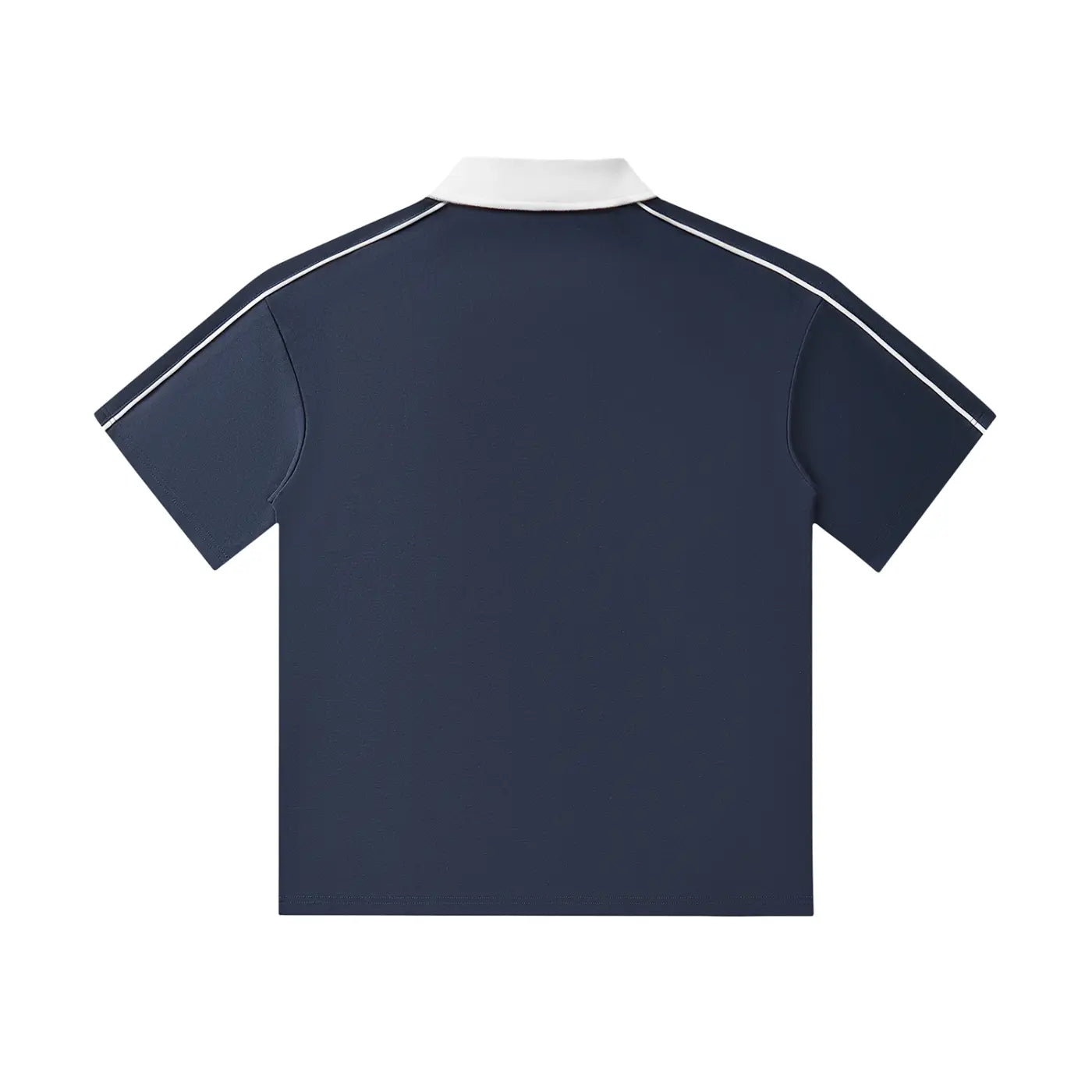 Contrast Collar Short-Sleeve Polo Shirt | WODG® ODMPOD