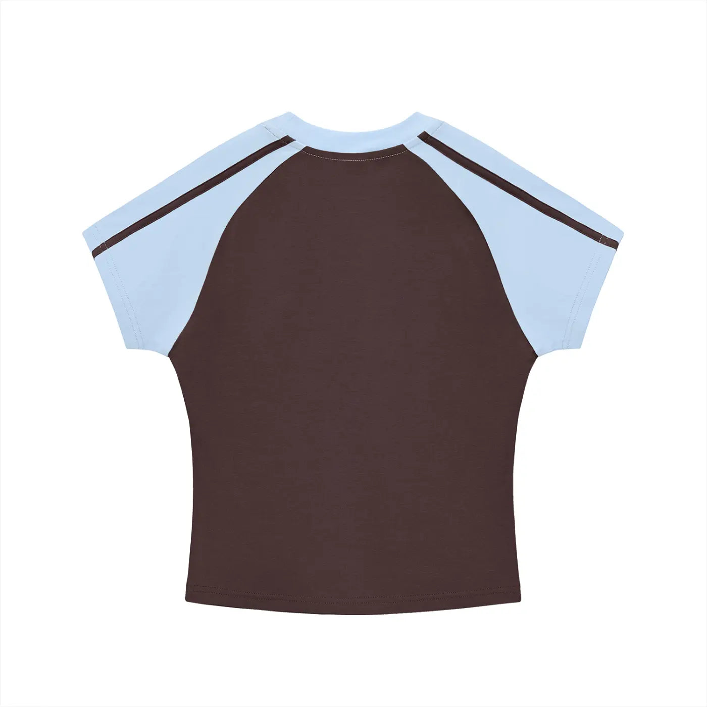 Contrast Stripe Bodycon Raglan Sleeve T-Shirt | WODG® ODMPOD