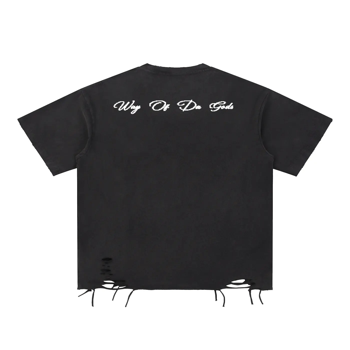 Snow Washed Raw-Hem T-Shirt | WODG® ODMPOD