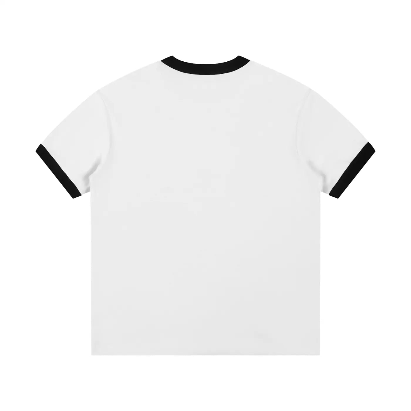 Contrast Edge Ribbed Crewneck T-Shirt | WODG® ODMPOD