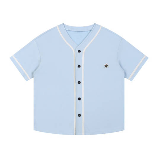 Contrast Piped Button-Up Jersey | WODG®