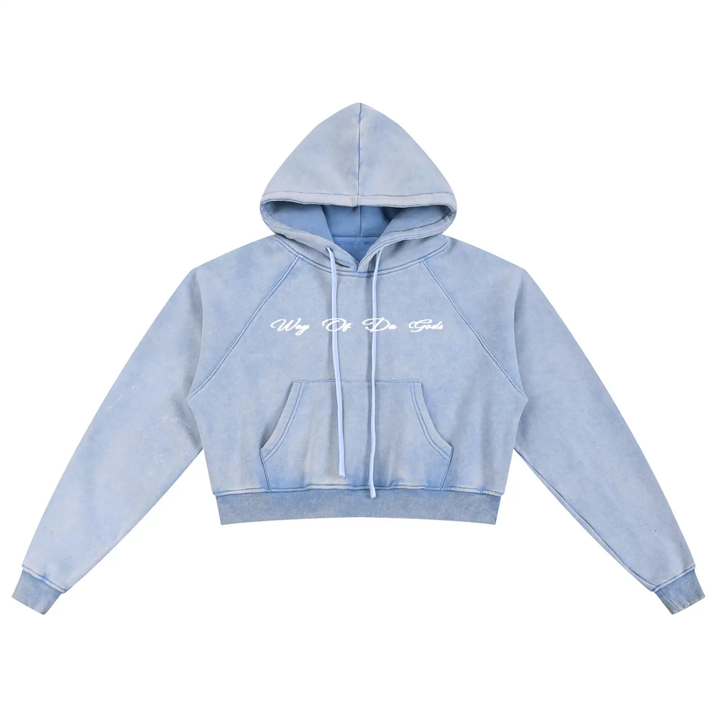 Snow Washed Cropped Hoodie | WODG® ODMPOD