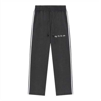 Snow Washed Contrast Tape Sweatpants | WODG® ODMPOD