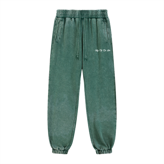 Snow Wash Heavyweight Jogged Sweatpants | WODG®