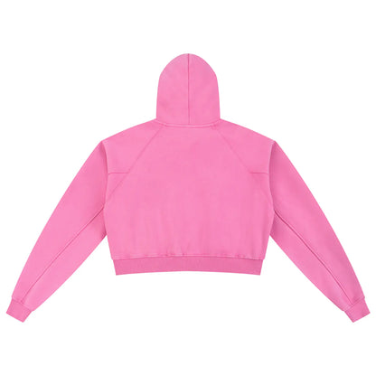 Snow Washed Cropped Hoodie | WODG® ODMPOD