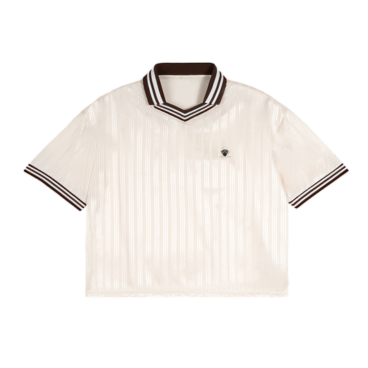 Contrast Stripes Polo Collar T-Shirt | WODG®