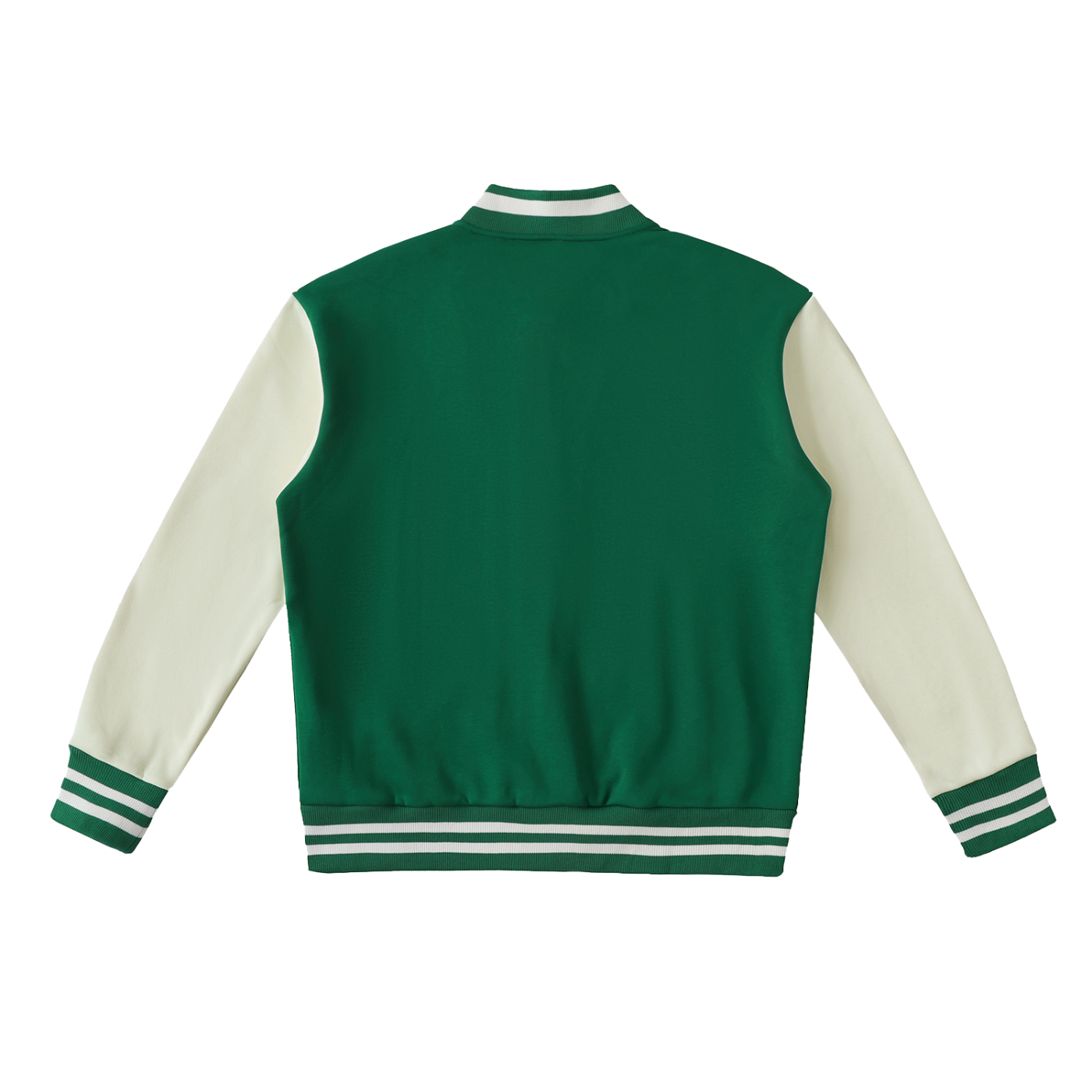 Two-Tone Fleeced Varsity Jacket | WODG®