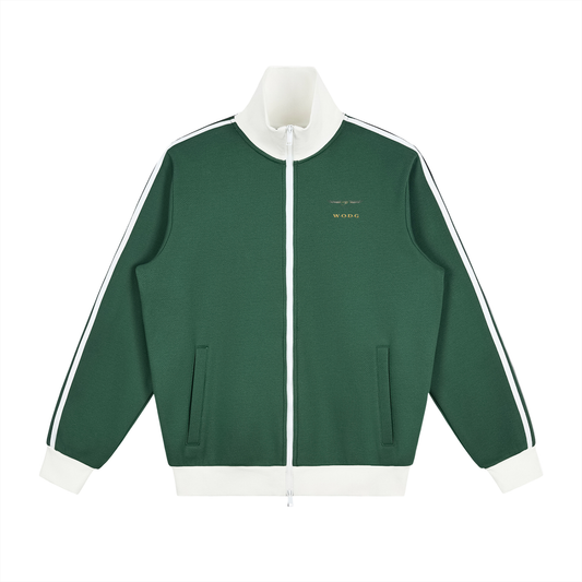 Contrast Side Stripe Fleece Track Jacket | WODG®
