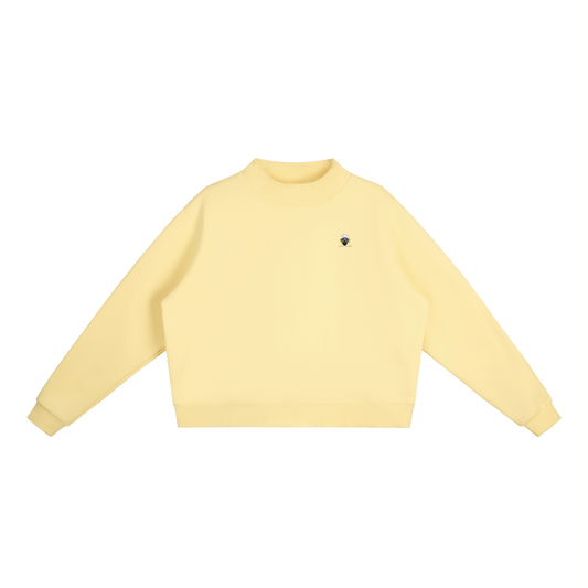 Essential Fleece Mock-Neck Crew Sweatshirt | WODG®