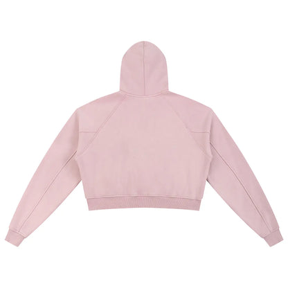 Snow Washed Cropped Hoodie | WODG® ODMPOD