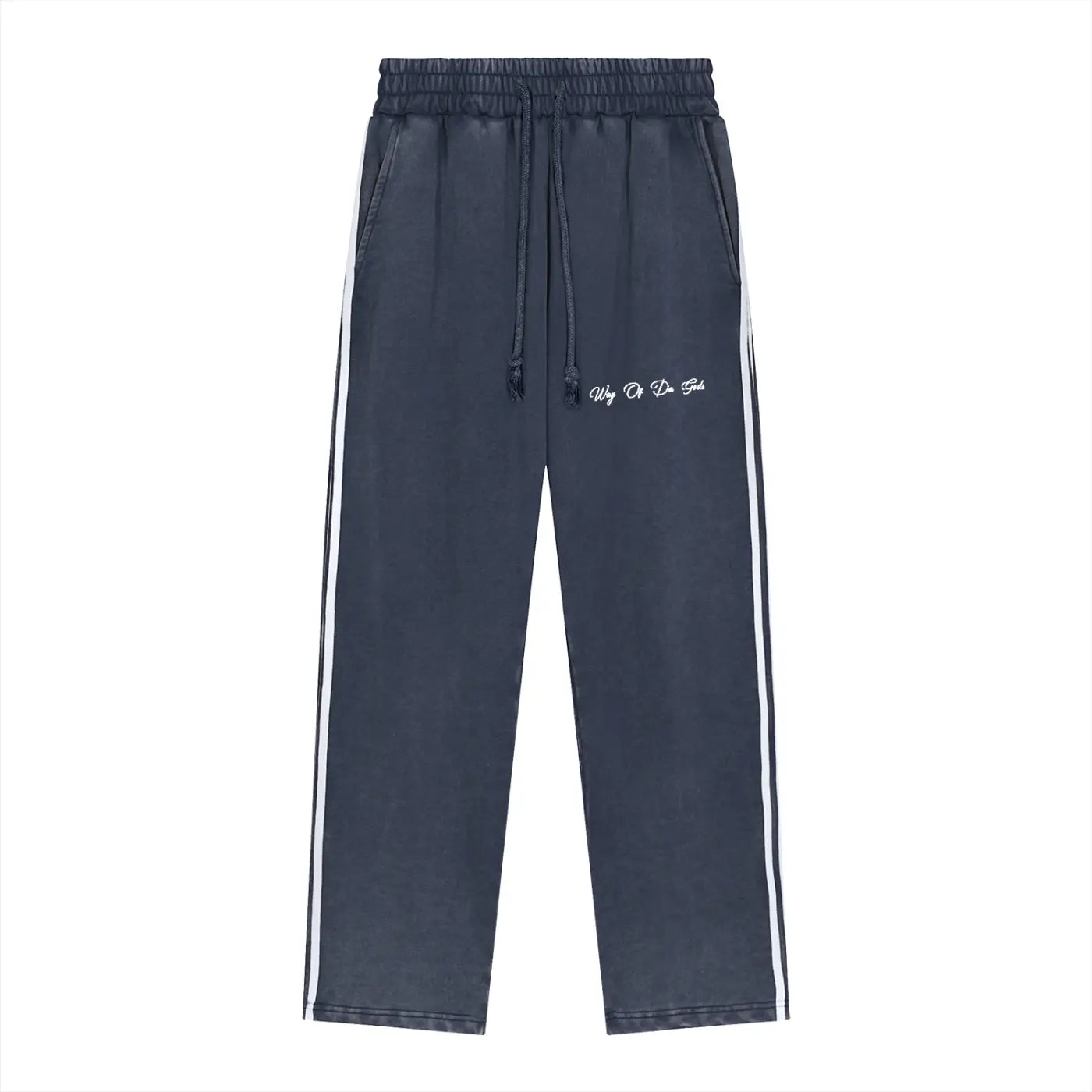 Snow Washed Contrast Tape Sweatpants | WODG® ODMPOD